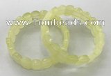 CGB3282 7.5 inches 10*15mm faceted oval lemon quartz bracelets