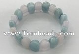 CGB3283 7.5 inches 10*15mm faceted oval mixed gemstone bracelets