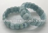 CGB3293 7.5 inches 10*20mm faceted oval imitation aquamarine bracelets