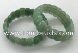 CGB3297 7.5 inches 10*20mm faceted oval green aventurine bracelets