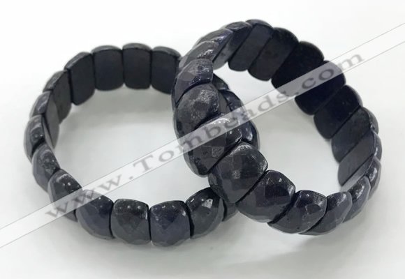 CGB3305 7.5 inches 10*20mm faceted oval lapis lazuli bracelets