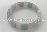 CGB3332 7.5 inches 10*15mm rectangle mixed gemstone bracelets