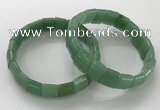 CGB3338 7.5 inches 10*15mm rectangle green aventurine bracelets