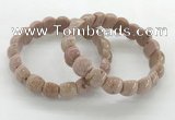 CGB3379 7.5 inches 10*15mm oval rhodochrosite bracelets wholesale