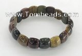 CGB3381 7.5 inches 10*15mm oval mixed tiger eye bracelets