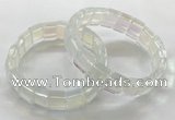 CGB3394 7.5 inches 10*15mm rectangle synthetic moonstone bracelets