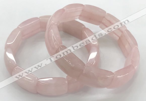 CGB3401 7.5 inches 15*21mm rose quartz bracelets wholesale