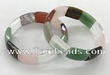 CGB3405 7.5 inches 15*21mm mixed gemstone bracelets