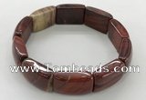 CGB3413 7.5 inches 15*21mm red jasper gemstone bracelets