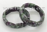 CGB3415 7.5 inches 15*21mm imitation ruby zoisite bracelets