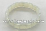 CGB3424 7.5 inches 12*15mm faceted rectangle opal bracelets