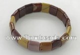 CGB3433 7.5 inches 12*15mm faceted rectangle mookaite bracelets