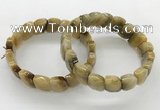 CGB3448 7.5 inches 10*15mm faceted marquise golden tiger eye bracelets