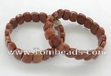 CGB3453 7.5 inches 10*15mm faceted marquise red jasper bracelets