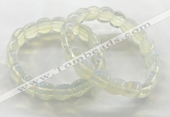 CGB3464 7.5 inches 10*14mm faceted oval opal bracelets