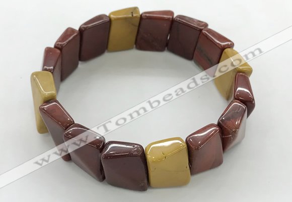 CGB3472 7.5 inches 12*17mm trapezoid mookaite bracelets