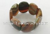 CGB3492 7.5 inches 30*40mm oval agate gemstone bracelets