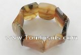 CGB3501 7.5 inches 30*40mm oval agate bracelets wholesale