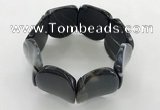 CGB3505 7.5 inches 30*40mm oval agate bracelets wholesale