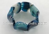 CGB3506 7.5 inches 30*40mm oval agate bracelets wholesale