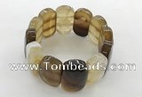 CGB3511 7.5 inches 18*30mm faceted oval agate bracelets