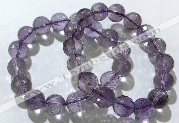CGB4020 7.5 inches 13mm faceted round ametrine beaded bracelets