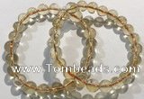 CGB4029 7.5 inches 8mm round citrine beaded bracelets wholesale