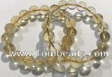 CGB4031 7.5 inches 10mm round citrine beaded bracelets wholesale