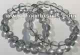 CGB4043 7.5 inches 10mm round green phantom quartz beaded bracelets