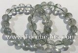 CGB4044 7.5 inches 11mm round green phantom quartz beaded bracelets