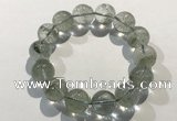 CGB4046 7.5 inches 13mm round green phantom quartz beaded bracelets