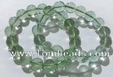 CGB4052 7.5 inches 12mm round green fluorite beaded bracelets