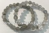 CGB4102 7.5 inches 8mm round rutilated quartz beaded bracelets