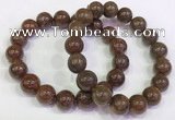 CGB4603 12mm - 13mm round golden rutilated quartz beaded bracelets