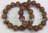 CGB4604 13mm - 14mm round golden rutilated quartz beaded bracelets