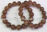 CGB4610 12mm - 13mm round golden rutilated quartz beaded bracelets