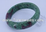 CGB470 Inner diameter 60mm fashion dyed ruby zoisite gemstone bangle