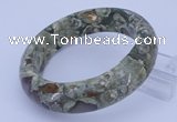 CGB476 Inner diameter 58mm fashion rhyolite gemstone bangle