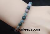 CGB5018 6mm, 8mm round Indian agate beads stretchy bracelets