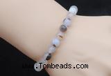 CGB5022 6mm, 8mm round Montana agate beads stretchy bracelets