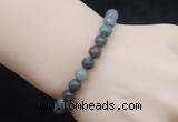 CGB5048 6mm, 8mm round blood jasper beads stretchy bracelets