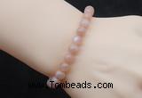 CGB5053 6mm, 8mm round moonstone beads stretchy bracelets
