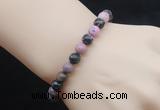 CGB5061 6mm, 8mm round rhodonite beads stretchy bracelets