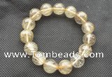 CGB655 7.5 inches 12mm round AA golden rutilated quartz bracelets