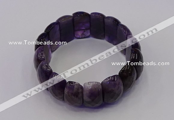 CGB667 7.5 inches 12*25mm amethyst gemstone bracelet