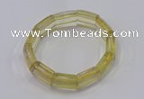 CGB670 7.5 inches 15*18mm lemon quartz bracelet wholesale