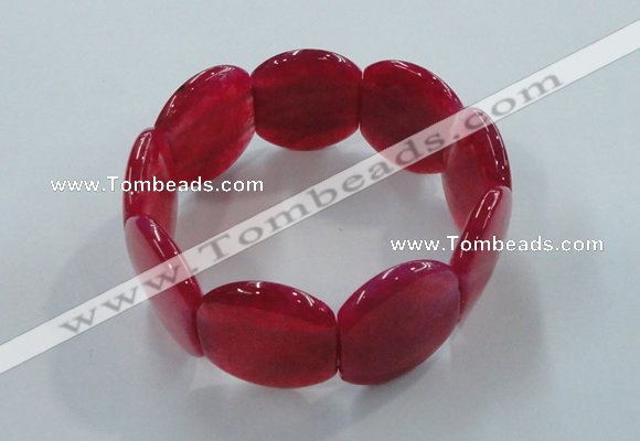 CGB700 8 inches 25*30mm agate gemstone bracelet wholesale