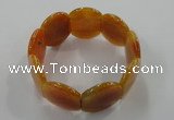 CGB701 8 inches 25*30mm agate gemstone bracelet wholesale