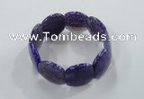 CGB702 8 inches 25*30mm agate gemstone bracelet wholesale