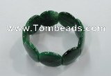 CGB704 8 inches 25*30mm agate gemstone bracelet wholesale